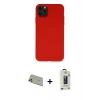 MARSİLYAN™- iPhone 11 Pro Max Kılıf Ahenk Serisi - Siyah Bilvis Hayalet Cam Ekran Koruyucu + Rainbow Kamera Lens Koruma Cam - GD