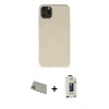 MARSİLYAN™- iPhone 11 Pro Max Kılıf Ahenk Serisi - Siyah Bilvis Hayalet Cam Ekran Koruyucu + Rainbow Kamera Lens Koruma Cam - GD