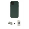 MARSİLYAN™- iPhone 11 Pro Max Kılıf Ahenk Serisi - Siyah Bilvis Hayalet Cam Ekran Koruyucu + Rainbow Kamera Lens Koruma Cam - YL