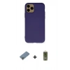 MARSİLYAN™- iPhone 11 Pro Max Kılıf Ahenk Serisi - Siyah Joko Magic 5D Hayalet Cam + Metal Kamera Lens Koruma Cam - AKYL