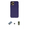 MARSİLYAN™- iPhone 11 Pro Max Kılıf Ahenk Serisi - Siyah Joko Magic 5D Hayalet Cam + Metal Kamera Lens Koruma Cam - GD