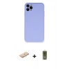 MARSİLYAN™- iPhone 11 Pro Max Kılıf Ahenk Serisi - Siyah Joko Magic 5D Hayalet Cam + Renkli Kamera Lens Koruma Cam - MI