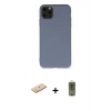 MARSİLYAN™- iPhone 11 Pro Max Kılıf Ahenk Serisi - Siyah Joko Magic 5D Hayalet Cam + Renkli Kamera Lens Koruma Cam - MI