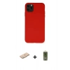 MARSİLYAN™- iPhone 11 Pro Max Kılıf Ahenk Serisi - Siyah Joko Magic 5D Hayalet Cam + Renkli Kamera Lens Koruma Cam - MI