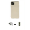 MARSİLYAN™- iPhone 11 Pro Max Kılıf Ahenk Serisi - Siyah Joko Magic 5D Hayalet Cam + Pers Alüminyum Kamera Lens - YL