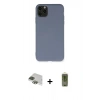MARSİLYAN™- iPhone 11 Pro Max Kılıf Ahenk Serisi - Siyah Joko Magic 5D Hayalet Cam + Pers Alüminyum Kamera Lens - YL