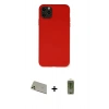 MARSİLYAN™- iPhone 11 Pro Max Kılıf Ahenk Serisi - Siyah Joko Magic 5D Hayalet Cam + Rainbow Kamera Lens Koruma Cam - GD