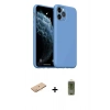 MARSİLYAN™- iPhone 11 Pro Max Kılıf Ahenk Serisi - Siyah Joko Magic 5D Hayalet Cam + Renkli Kamera Lens Koruma Cam - TU