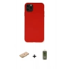 MARSİLYAN™- iPhone 11 Pro Max Kılıf Ahenk Serisi - Siyah Joko Magic 5D Hayalet Cam + Renkli Kamera Lens Koruma Cam - TU