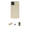 MARSİLYAN™- iPhone 11 Pro Max Kılıf Ahenk Serisi - Siyah Joko Magic 5D Hayalet Cam + Renkli Kamera Lens Koruma Cam - PE