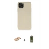 MARSİLYAN™- iPhone 11 Pro Max Kılıf Ahenk Serisi - Siyah Joko Magic 5D Hayalet Cam + Renkli Kamera Lens Koruma Cam - TU
