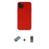 MARSİLYAN™- iPhone 11 Pro Max Kılıf Ahenk Serisi - Siyah Joko Magic 5D Hayalet Cam + Shine Kamera Lens Koruma Cam - GD