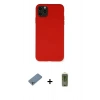 MARSİLYAN™- iPhone 11 Pro Max Kılıf Ahenk Serisi - Siyah Joko Magic 5D Hayalet Cam + Shine Kamera Lens Koruma Cam - GS