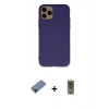 MARSİLYAN™- iPhone 11 Pro Max Kılıf Ahenk Serisi - Siyah Joko Magic 5D Hayalet Cam + Metal Kamera Lens Koruma Cam - SH
