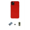 MARSİLYAN™- iPhone 11 Pro Max Kılıf Ahenk Serisi - Siyah Joko Magic 5D Hayalet Cam + Metal Kamera Lens Koruma Cam - SH