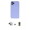 MARSİLYAN™- iPhone 11 Pro Max Kılıf Ahenk Serisi - Siyah Joko Magic 5D Hayalet Cam + Pers Alüminyum Kamera Lens - SH