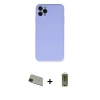 MARSİLYAN™- iPhone 11 Pro Max Kılıf Ahenk Serisi - Siyah Joko Magic 5D Hayalet Cam + Rainbow Kamera Lens Koruma Cam - YL