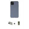MARSİLYAN™- iPhone 11 Pro Max Kılıf Ahenk Serisi - Siyah Joko Magic 5D Hayalet Cam + Rainbow Kamera Lens Koruma Cam - YL