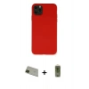MARSİLYAN™- iPhone 11 Pro Max Kılıf Ahenk Serisi - Siyah Joko Magic 5D Hayalet Cam + Rainbow Kamera Lens Koruma Cam - YL