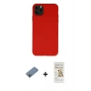 MARSİLYAN™- iPhone 11 Pro Max Kılıf Ahenk Serisi - Siyah Mat Seramik Nano Ekran Koruyucu + Shine Kamera Lens Koruma Cam - GI