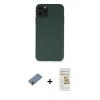 MARSİLYAN™- iPhone 11 Pro Max Kılıf Ahenk Serisi - Siyah Mat Seramik Nano Ekran Koruyucu + Shine Kamera Lens Koruma Cam - GI