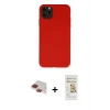 MARSİLYAN™- iPhone 11 Pro Max Kılıf Ahenk Serisi - Siyah Mat Seramik Nano Ekran Koruyucu + Pers Alüminyum Kamera Lens - KI