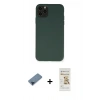 MARSİLYAN™- iPhone 11 Pro Max Kılıf Ahenk Serisi - Siyah Mat Seramik Nano Ekran Koruyucu + Metal Kamera Lens Koruma Cam - MI