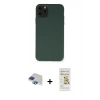 MARSİLYAN™- iPhone 11 Pro Max Kılıf Ahenk Serisi - Siyah Mat Seramik Nano Ekran Koruyucu + Pers Alüminyum Kamera Lens - LT