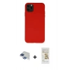 MARSİLYAN™- iPhone 11 Pro Max Kılıf Ahenk Serisi - Siyah Mat Seramik Nano Ekran Koruyucu + Pers Alüminyum Kamera Lens - LT