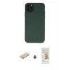 MARSİLYAN™- iPhone 11 Pro Max Kılıf Ahenk Serisi - Siyah Mat Seramik Nano Ekran Koruyucu + Renkli Kamera Lens Koruma Cam - YL