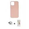 MARSİLYAN™- iPhone 11 Pro Max Kılıf Ahenk Serisi - Siyah Mat Seramik Nano Ekran Koruyucu + Pers Alüminyum Kamera Lens - YL