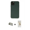 MARSİLYAN™- iPhone 11 Pro Max Kılıf Ahenk Serisi - Siyah Mat Seramik Nano Ekran Koruyucu + Rainbow Kamera Lens Koruma Cam - YL