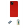 MARSİLYAN™- iPhone 11 Pro Max Kılıf Ahenk Serisi - Siyah Polymer Nano Ekran Koruyucu + Shine Kamera Lens Koruma Cam - GD