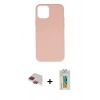 MARSİLYAN™- iPhone 11 Pro Max Kılıf Ahenk Serisi - Siyah Polymer Nano Ekran Koruyucu + Pers Alüminyum Kamera Lens - KI
