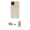 MARSİLYAN™- iPhone 11 Pro Max Kılıf Ahenk Serisi - Siyah Polymer Nano Ekran Koruyucu + Rainbow Kamera Lens Koruma Cam - YL