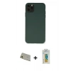 MARSİLYAN™- iPhone 11 Pro Max Kılıf Ahenk Serisi - Siyah Polymer Nano Ekran Koruyucu + Rainbow Kamera Lens Koruma Cam - GD