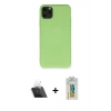 MARSİLYAN™- iPhone 11 Pro Max Kılıf Ahenk Serisi - Siyah Polymer Nano Ekran Koruyucu + Kamera Lens Koruma Cam - SF