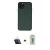 MARSİLYAN™- iPhone 11 Pro Max Kılıf Ahenk Serisi - Siyah Polymer Nano Ekran Koruyucu + Kamera Lens Koruma Cam - SF