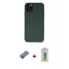 MARSİLYAN™- iPhone 11 Pro Max Kılıf Ahenk Serisi - Siyah Polymer Nano Ekran Koruyucu + Shine Kamera Lens Koruma Cam - SH