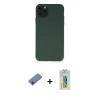 MARSİLYAN™- iPhone 11 Pro Max Kılıf Ahenk Serisi - Siyah Polymer Nano Ekran Koruyucu + Shine Kamera Lens Koruma Cam - PE
