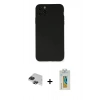MARSİLYAN™- iPhone 11 Pro Max Kılıf Ahenk Serisi - Siyah Polymer Nano Ekran Koruyucu + Siyah Pers Alüminyum Kamera Lens