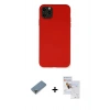 MARSİLYAN™- iPhone 11 Pro Max Kılıf Ahenk Serisi - Siyah Seramik Nano Ekran Koruyucu + Metal Kamera Lens Koruma Cam - GD