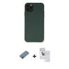 MARSİLYAN™- iPhone 11 Pro Max Kılıf Ahenk Serisi - Siyah Seramik Nano Ekran Koruyucu + Metal Kamera Lens Koruma Cam - GD