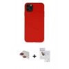 MARSİLYAN™- iPhone 11 Pro Max Kılıf Ahenk Serisi - Siyah Seramik Nano Ekran Koruyucu + Pers Alüminyum Kamera Lens - KI