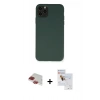 MARSİLYAN™- iPhone 11 Pro Max Kılıf Ahenk Serisi - Siyah Seramik Nano Ekran Koruyucu + Pers Alüminyum Kamera Lens - KI