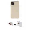 MARSİLYAN™- iPhone 11 Pro Max Kılıf Ahenk Serisi - Siyah Seramik Nano Ekran Koruyucu + Pers Alüminyum Kamera Lens - KI