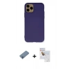 MARSİLYAN™- iPhone 11 Pro Max Kılıf Ahenk Serisi - Siyah Seramik Nano Ekran Koruyucu + Shine Kamera Lens Koruma Cam - MI