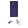 MARSİLYAN™- iPhone 11 Pro Max Kılıf Ahenk Serisi - Siyah Seramik Nano Ekran Koruyucu + Metal Kamera Lens Koruma Cam - GS