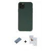 MARSİLYAN™- iPhone 11 Pro Max Kılıf Ahenk Serisi - Siyah Seramik Nano Ekran Koruyucu + Metal Kamera Lens Koruma Cam - GS