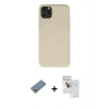 MARSİLYAN™- iPhone 11 Pro Max Kılıf Ahenk Serisi - Siyah Seramik Nano Ekran Koruyucu + Metal Kamera Lens Koruma Cam - GS
